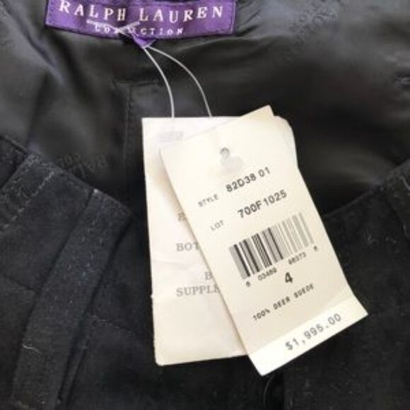 Ralph Lauren COLLECTION 100% Deer Suede Trousers - Picture 5 of 7